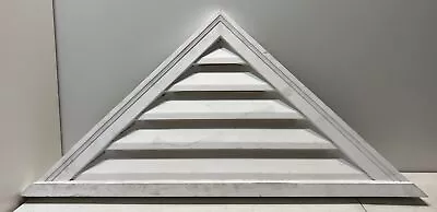 Gable Vent Fypon 36 W X 18 H Triangle 12/12 Pitch White Brick Mould Functional • $79.99