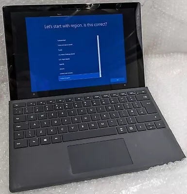 Microsoft 1724 Surface Pro 4 I5-6300U 4GB 128GB SSD 12.3  Win10P Tablet • £134.94