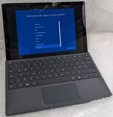 Microsoft 1796 Surface Pro 5  I5-7300U 4GB 128GB SSD 12.3  Win10P Tablet • £124.94