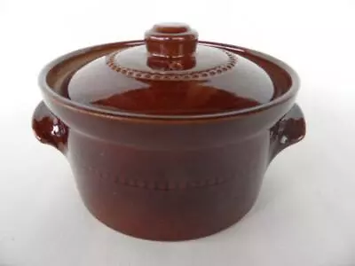 Vintage Pearsons Of Chesterfield England Pottery Mini Lidded Casserole Dish • $25