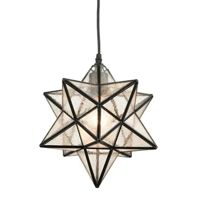 Moravian Star Light Pendant Light Industrial Ceiling Light Foyer Hanging Light • $89.99