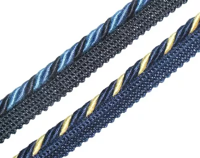 Cotton Flanged Binding/piping 6mm Cord X2 Mtrs Choose Colour Art 10.190/6 • £4.99