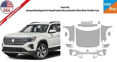 For Volkswagen Atlas SE/SEL 2024 Front Paint Protection Film PreCut Kit PPF • $495.95