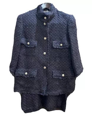 Chanel Authentic Tweed Blazer And Skirt Suit 2006 Size 46/44 Large • $1500