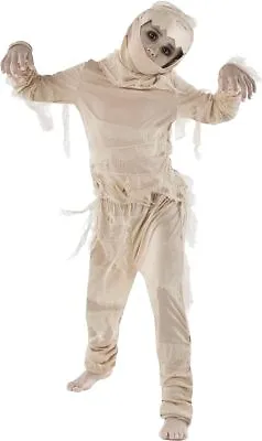 Kids Egyptian Mummy Costume For Boys Girls S - L Halloween Book Week Fancy Dress • £22.99
