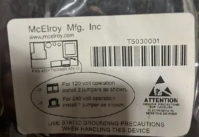 McElroy T5030001 HEATER CONTROL PCB ASSY • $119