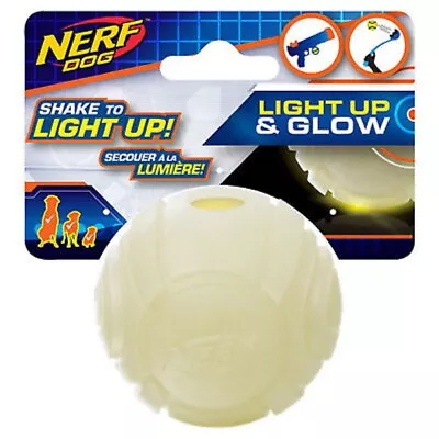 Nerf Dog Led Light Up & Glow Sonic Ball Dog Tpr Rubber Ball Toy For Nerf Blaster • £10.39