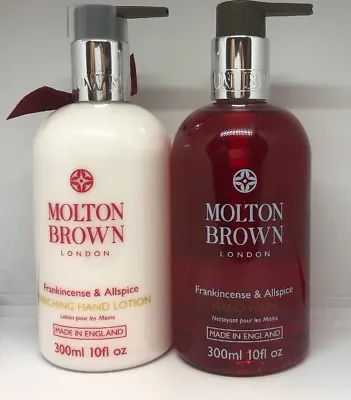 £37.99 • Buy Molton Brown Frankincense & Allapice Nourishing Hand Lotion & Hand Wash 300ml