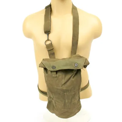 Original U.S. WWII M8 Snout Gas Mask Bag - M10 Carrier • $25.95