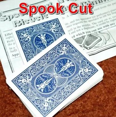 SPOOK CUT Magic Trick (The Haunted Deck Routine) Bicycle-backed Gimmicked Card • $6.88
