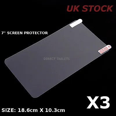 £1.89 • Buy 3x 7 INCH SCREEN PROTECTOR ALLWINNER IRULU FLAME ANDROID TABLET PC - V86