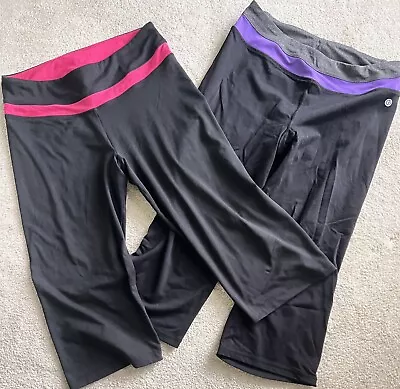 Two Pair Sz L Athletic Cropped Leggings Pants Marika Tech & O’jet D’ Art  • $18