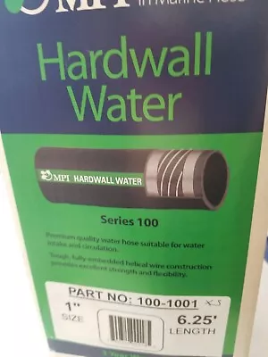 MPI Series 100  HARDWALL 1   ID MARINE WATER HOSE Wire  Reinforced  6.25 Ft • $59.99