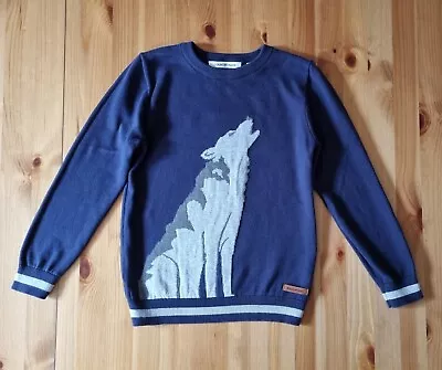 COUNTRY ROAD Cotton Knit Wolf Animal Jumper  Size 6 Fits Like 5 EUC • $32