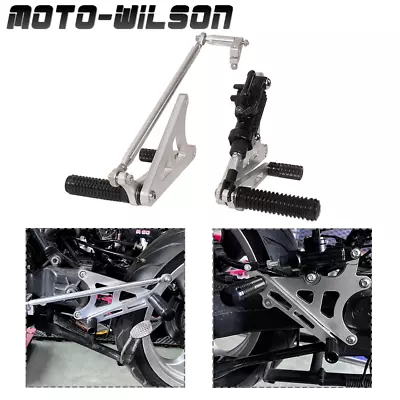 For BMW K100 K 100 Rear Set Motorcycle Footrest Footpeg Silver • $311.93