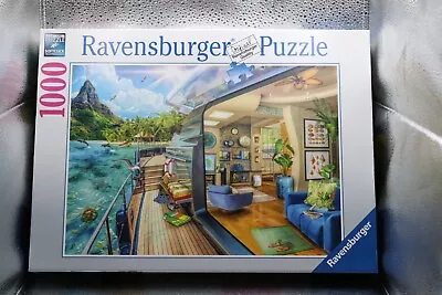 Ravensburger  1000 Piece Puzzle  Tropical Island Charter  • $6