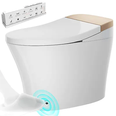 New Electric Smart Toilet Bidet Foot Sensor Auto Flush Antibacterial Night Light • $559.99