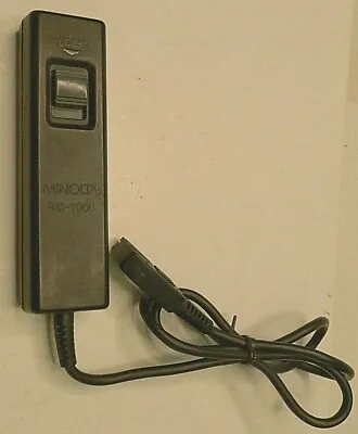 Minolta RC-1000 22  Remote Shutter Release Cable W/ 3 Pin Plug Adapter - TESTED • £14.26