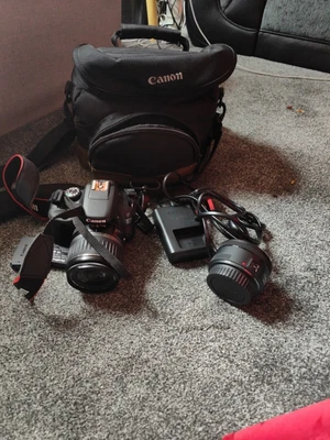 £125 • Buy Canon EOS 100D 18.0 MP Digital SLR Camera - Black (Kit With EF-S 18-55mm IS STM