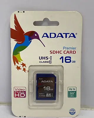 ADATA 16GB Premier SDHC Card UHS-I Class • $6