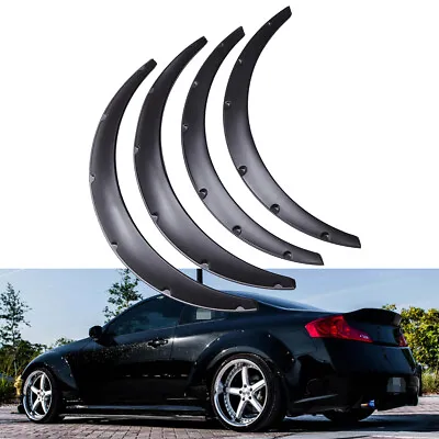 4pcs For Infiniti G35 Matte Black Wheel Arches Fender Flares Extra Wide Body Kit • $70.25