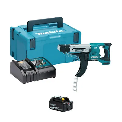 Makita DFR550RFJ-1 18v LXT Auto Feed Screwdriver (1x3Ah) • £355