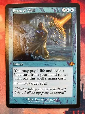 MTG Dominaria Remastered Force Of Will Retro Frame • $56