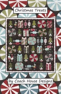 Christmas Treats Quilt Kit  - 52” X 61”Peppermint Bark Fabrics By Basic Grey • $91