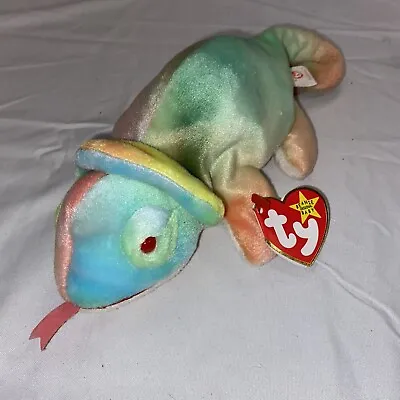 Ty Beanie Baby Rainbow The Chameleon 1997 • $8