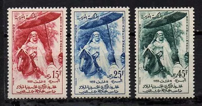 Morocco Scott # 29-31 Set Of 3 Mnh Birthday Of King Mohammed 1959 • $2.50