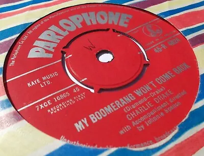 Charlie Drake My Boomerang Won't Come Back Single Record Parlophone  • £4.60