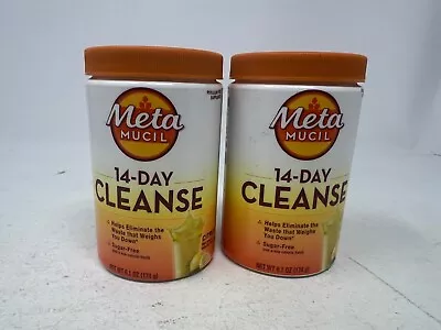 MetaMucil 14 Day Cleanse Citrus Flavored 6.1 Oz 2pack EXP 6/24 • $15.10