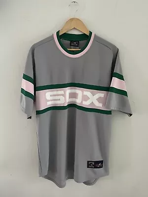 Vintage MAJESTIC COOPERSTOWN COLLECTION CHICAGO WHITE SOX JERSEY LARGE Jordan • $20