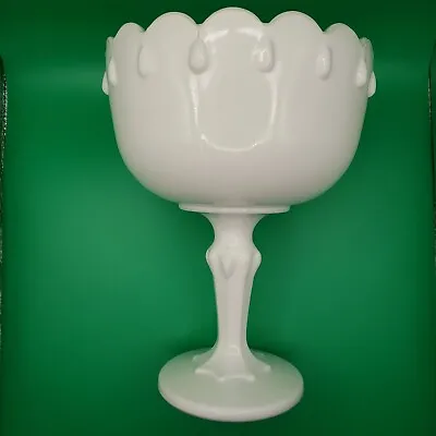 Vintage Milk Glass Footed Compote Pedestal Bowl MG3 • $10.75