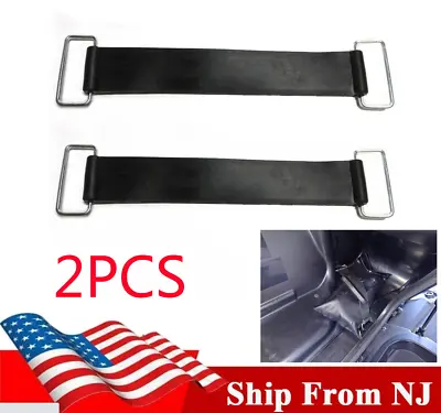 2x Motorcycle Battery Rubber Band Strap Fixed Holder Elastic Bandage Belt Black • $11.39