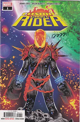 Cosmic Ghost Rider #1 (2018) Marvel Comics VF/NM W/COA For D.Burnett Signature • £73.19
