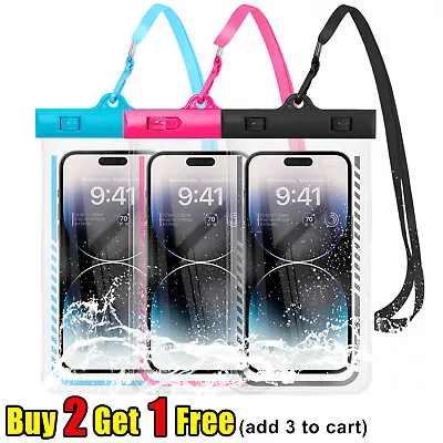 Universal Waterproof Phone Pouch Case Cover Underwater Dry Bag For Swim Diving • $7.95