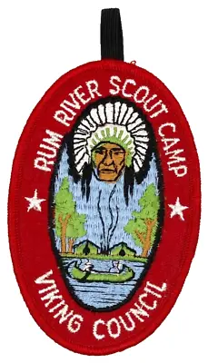 Vintage MINT Rum River Scout Camp Viking Council Patch Minnesota MN Boy Scouts • $8