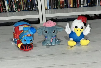 Disney Parks Dumbo Wishables Lot Of 3 Mrs. Jumbo Casey Jr. Train Mr. Stork • $24.99