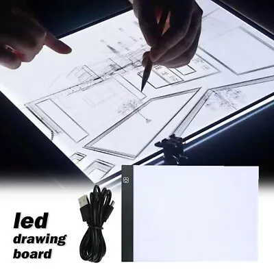 A4 LED Drawing Copy Board Light Box Tracing & Ultra-thin Pad Painting Diamond • £9.99