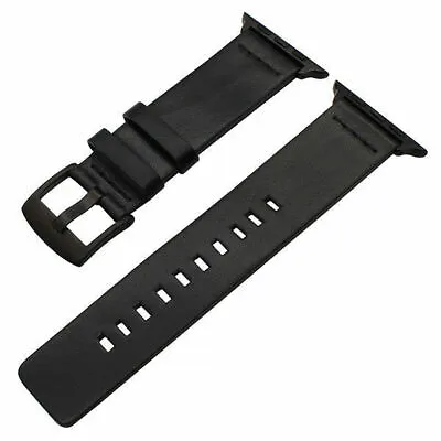 $15.99 • Buy Genuine Leather Band Strap For Apple Watch SE Series 7 6 5 4 3 2 1 38 42 41 45mm