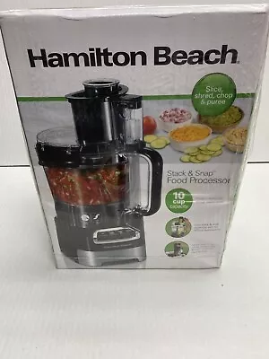 Hamilton Beach 10-Cup Food Processor - Black/Stainless (70723) • $50