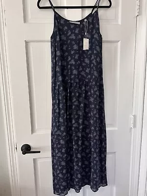 Vince Silk Long Floral Dress Size Small S  • $99