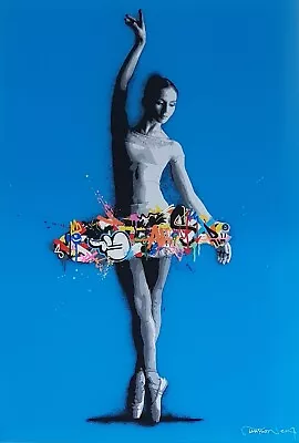 Martin Whatson  Passe  Hand Finished On Blue Acrylic  • £4995