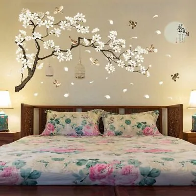 Wall Stickers Birds Flower Home Decor Wallpapers Home Art Decal Vinyl Tree Room • $24.99