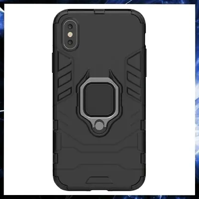 For APPLE IPHONE X 58  ARMOR CASE WITH STAND RING MAGNETIC HOLDER SHOCKPROOF • $14.75