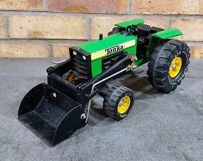 Vintage Mighty Tonka Xmb-975 Green Tractor Front Loader Bucket Pressed Metal • $43.58