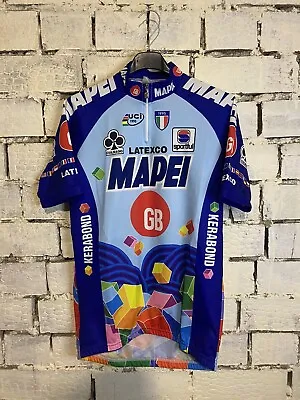 Colnago Vintage 1996 Mapei Latexco GB Tour Kerabond Cycling Jersey By Sportful • $40