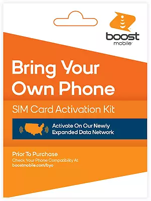 Boost Mobile Transformed Network SIM Card Activation Kit ( New Sim Cards ) • $9.99