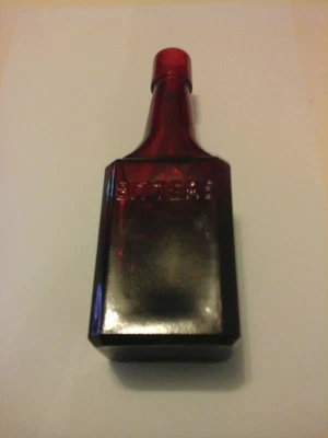 $6 • Buy Vintage Ruby Red Wheaton Glass Bitters Bottle